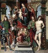 FRANCIA, Francesco Madonna and Saints whh oil painting on canvas